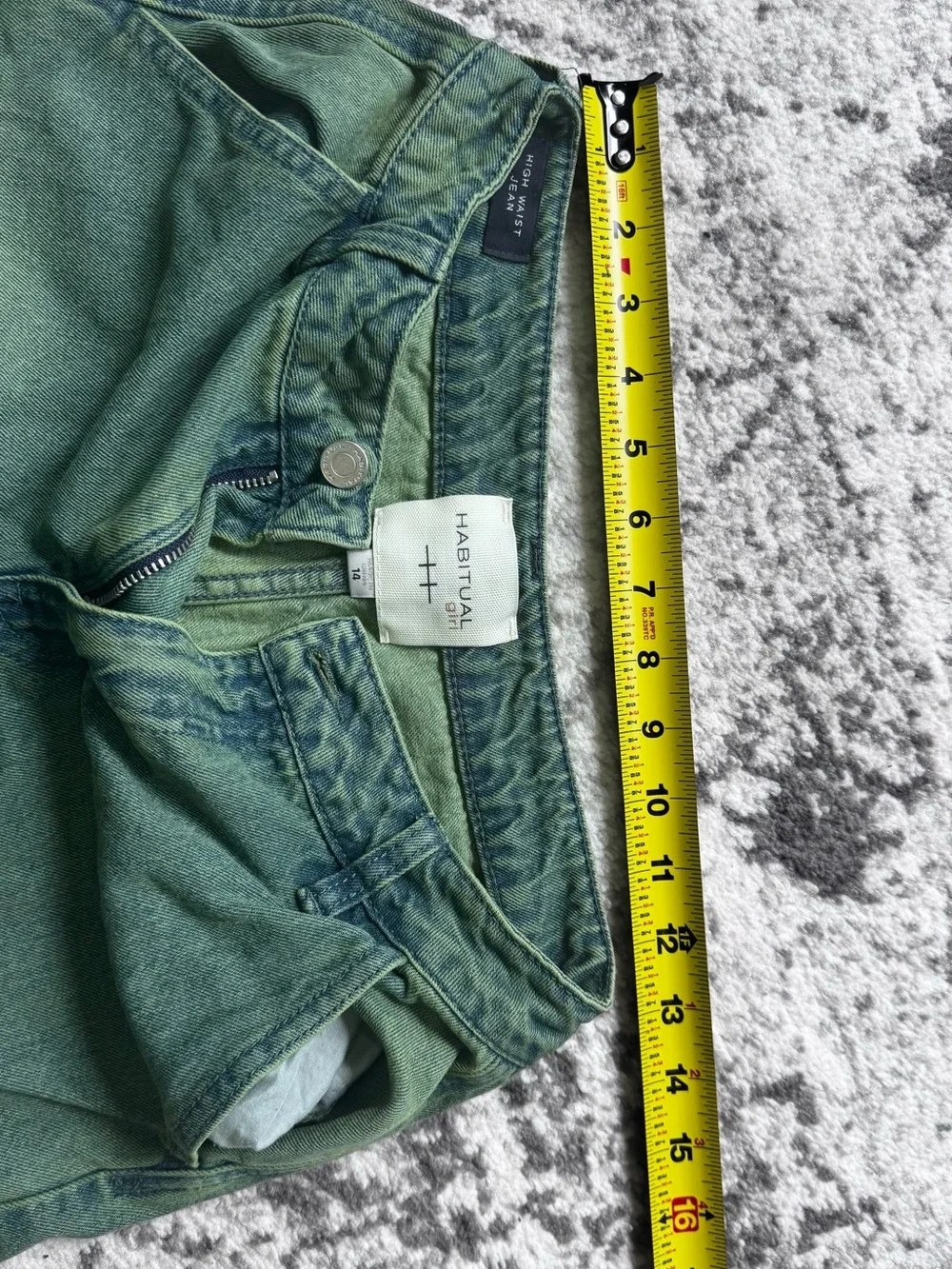 Girls jeans cargo pants size 12 & 14 - 3 pairs